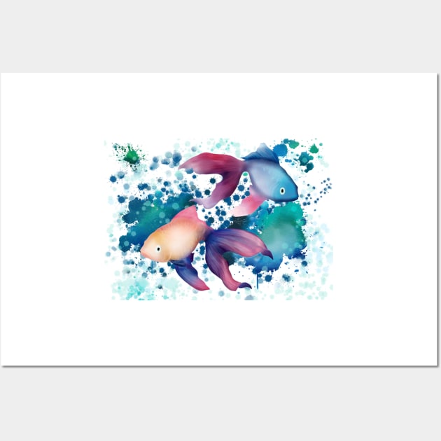 Colourful Tropical Fish. Artwork By Annalisa Amato Wall Art by annalisaamato